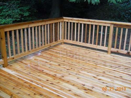 Custom Deck installation on Fox Island